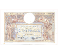Billete Francia 100 Frans 1934-38 - Numisfila