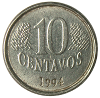Moneda Brasil 10 Centavos 1994-1997  - Numisfila