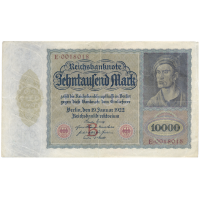 Billete Alemania 10.000 Marcos 1922 Alberto Durero - Numisfila