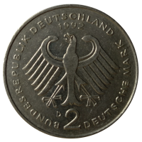 Moneda Alemania 2 Mark 1992 - Numisfila