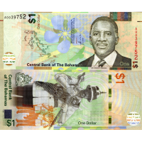 Billete Bahamas 1 Dólar 2017 Lynden Oscar Pindling - Numisfila