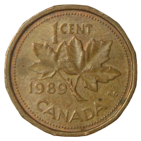 Moneda de Canada 1 Centavo 1982-1989  - Numisfila