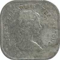 Moneda Caribe del Este 2 Cents 1995 - 99 - Numisfila