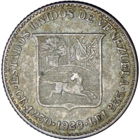 Moneda de Plata 25 Céntimos 1929 - Medio  - Numisfila