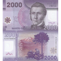 Billete Plástico Chile 2000 Pesos 2014 - Numisfila