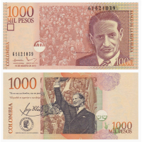 Billete Colombia 1000 Pesos  2003-2007 - Numisfila
