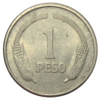 Moneda Colombia 1 Peso 1974-1975 - Numisfila