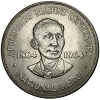Filipinas Moneda de Plata One Peso 1964 - Numisfila