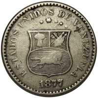 Moneda Un Centavo 1877 - Puya - Numisfila