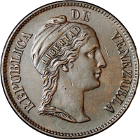 Moneda Centavo Monaguero 1862 Libertad - Numisfila