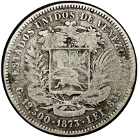 Moneda 50 Centavos 1873 - 5 Reales o Bamba - Numisfila