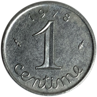Moneda Francia 1 Centime 1978 - Numisfila