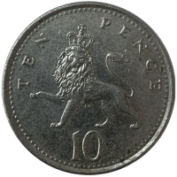 Moneda Gran Bretaña 10 Pence 1992 - Numisfila