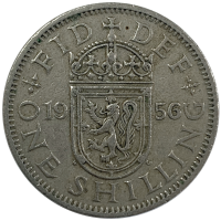 Moneda Gran Bretaña Shilling 1956 - 1966 - Numisfila