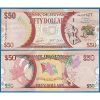 Billete Guyana 50 Dolares 2016 Conmemorativo - Numisfila