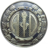 Medalla de Plata 33 años de Acción Democratica AD 1974 - Numisfila