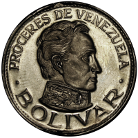 Prueba Medalla Bolivar Próceres Venezuela - Italcambio - Numisfila