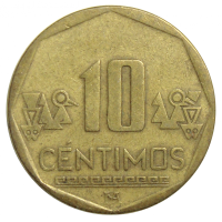 Moneda Peru 10 Centimos 2001-2007 - Numisfila