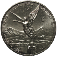 Victoria México Medalla Oficial 1 Onza Plata 2001 - Numisfila