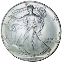Moneda de Plata E.E.U.U. Dolar 1992 Liberty - Numisfila