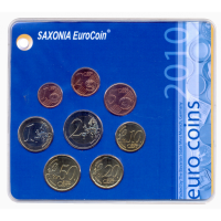 Set Alemania 8 Euro Monedas 2010 Estuche Original  - Numisfila