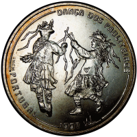 Portugal Moneda Plata 1000 Escudos 1997 Danza de los Pauliteiros de Miranda - Numisfila