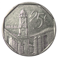 Moneda Cuba 25 Centavos 1994 Trinidad - Numisfila
