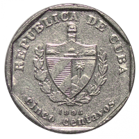 Moneda Cuba 5 Centavos 1994 - Numisfila