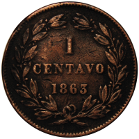 Moneda Centavo Monaguero 1863 Libertad - Numisfila
