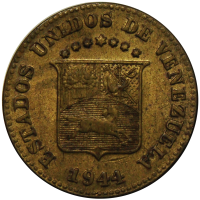 Venezuela Moneda 5 Céntimos 1944 - Puya Amarilla - Numisfila