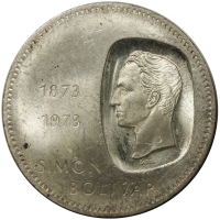 Moneda 10 Bolívares 1973 Canto Invertido Doblón - Numisfila