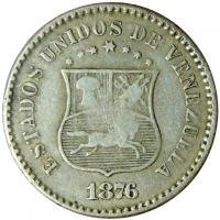 Moneda Un Centavo 1876 - 1ra Puya - Numisfila