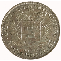 Venezuela Moneda de Plata 1 Bolívar 1935 - Numisfila