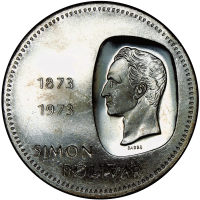 Doblón Moneda 10 Bolívares 1973 Canto Invertido  - Numisfila