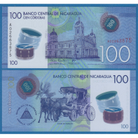 Billete Plastico Nicaragua 100 Cordobas 2015 - Numisfila