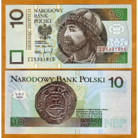 Billete Polonia 10 Zlotych 1995 Miecislao I - Numisfila