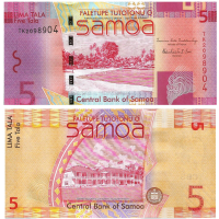 Billete Samoa 5 Tala 2014 - Numisfila