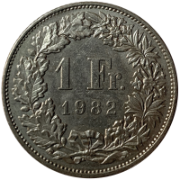 Moneda Suiza 1 Franco 1982 - Numisfila