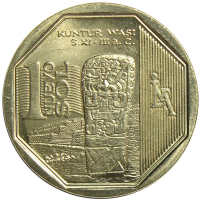 Moneda Peru 1 Nuevo Sol de 2012 Kuntur Wasi - Numisfila