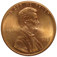 Moneda E.E.U.U. 1 Centavo 1993 P Lincoln - Numisfila