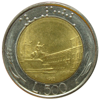 Moneda Italia 500 Lire 1982-1992 - Numisfila