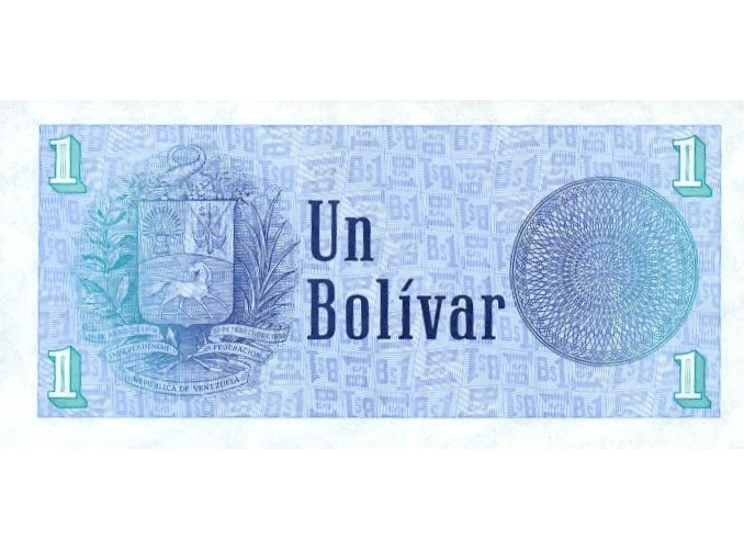 Billete 1 Bolívar - Tinoquito 1989 A8  - Numisfila