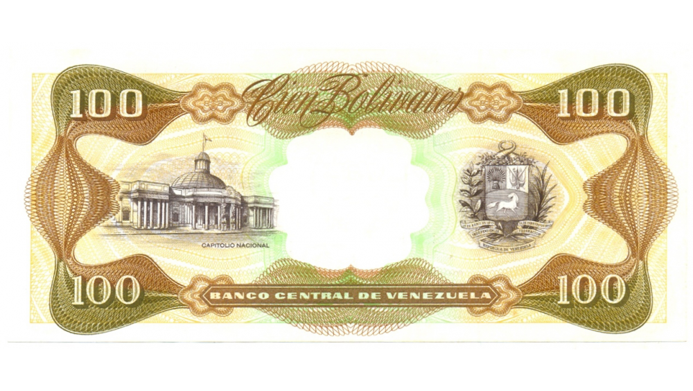 Billete 100 Bolívares Diciembre 1992 Serial N8  - Numisfila