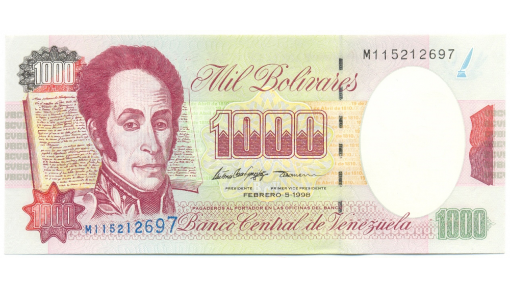 Billete 1000 Bolívares Febrero 1998 M9 / AU  - Numisfila