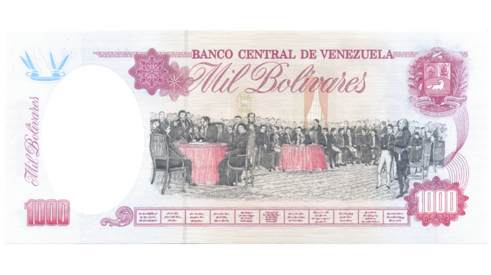 Billetes 1000 Bolívares 1995 Serial E9  - Numisfila
