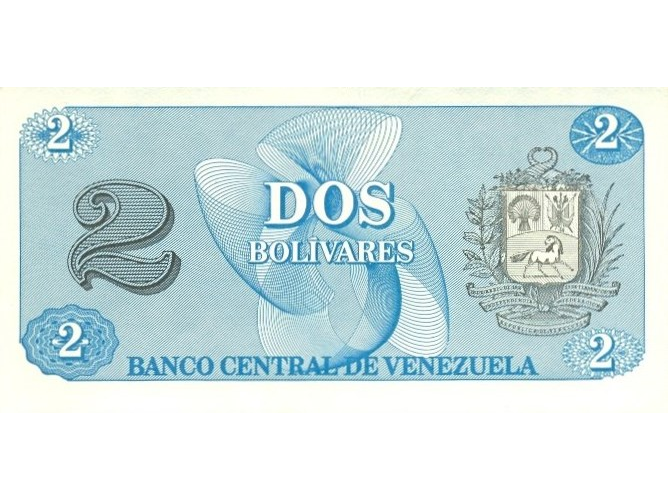 Billete 2 Bolívares 1989 Serie AK7 - Tinoquito   - Numisfila