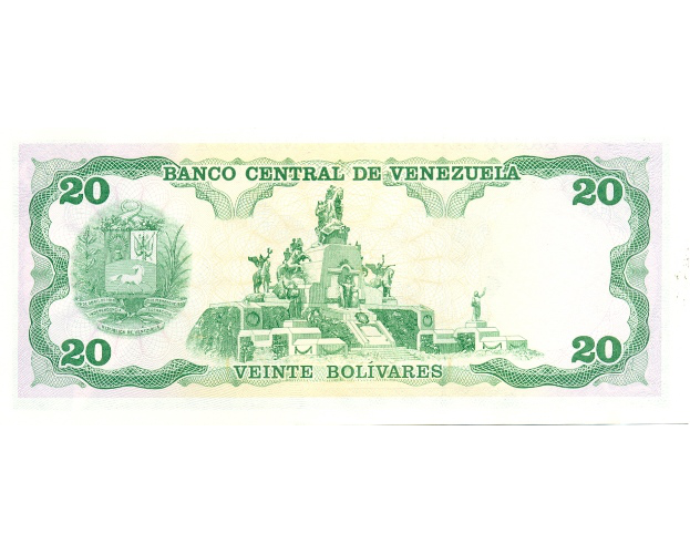 Billete 20 Bolívares 1992 Serial Y8  - Numisfila