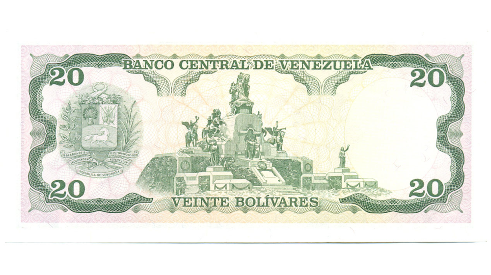 Billete 20 Bolívares 1995 D8  - Numisfila