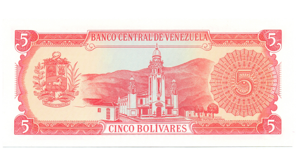 Billete 5 Bolívares 1989 Serial N8  - Numisfila