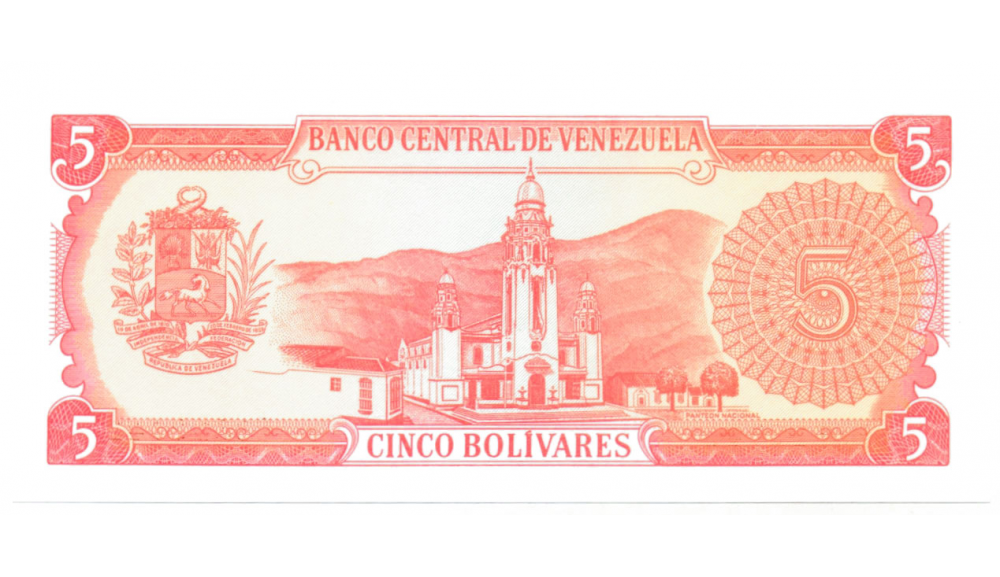 Billete 5 Bolívares 1989 Serial Y8  - Numisfila